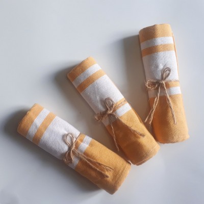 Serviette à mains- pack de 3 jaune